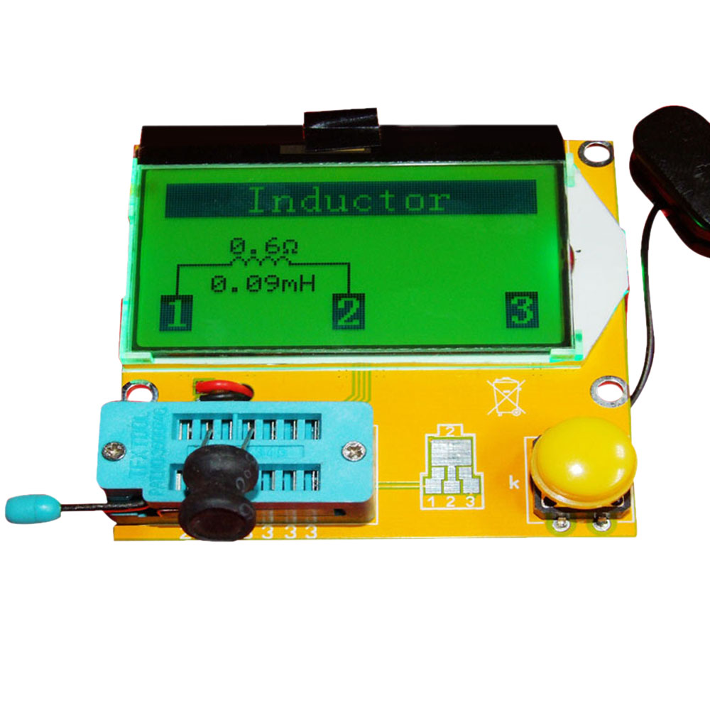 Multi functional LCD Backlight Transistor Tester Diode Triode Capacitance ESR Meter MOS PNP NPN LCR