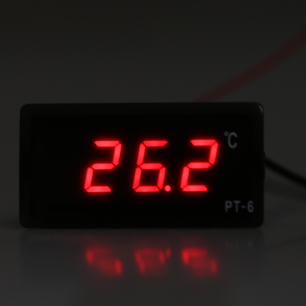 12V Digital LED Vehicle Digital car Thermometer for car LED Temperature Meter Probe 40C 110C Breeding Temperature Controller