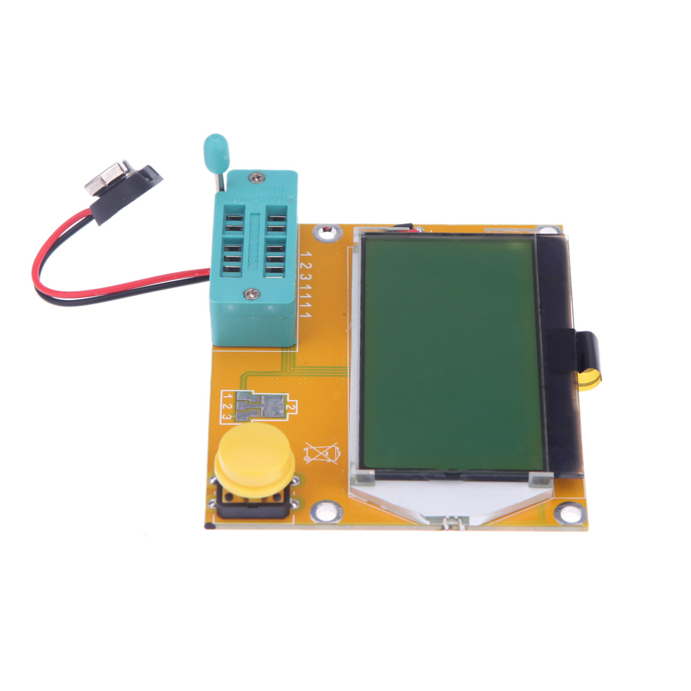 LCD Backlight ESR Meter LCR led Transistor Tester Diode Triode Capacitance Diagnostic tool MOS PNP NPN 128x64 Electronic DIY Kit