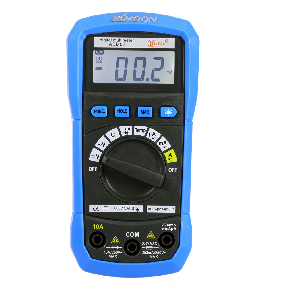 Digital Multimeter DMM Temperature Measurer tester Auto range DC AC voltage resistance temperature current diode continuity test