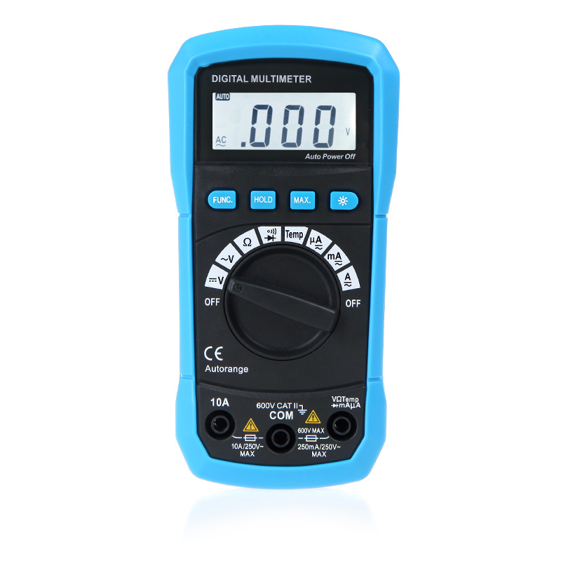 Digital Multimeter DMM Temperature Measurer tester Auto range DC AC voltage resistance temperature current diode continuity test