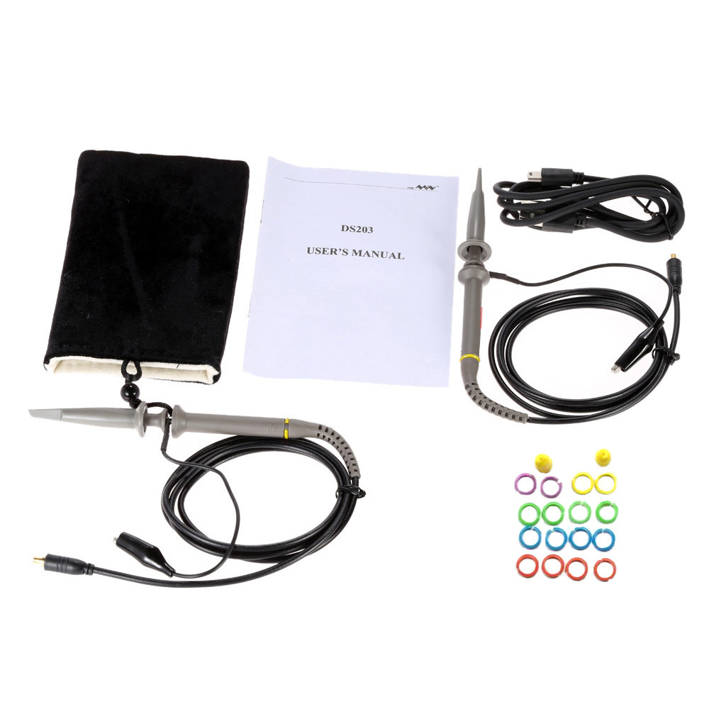 Mini Digital Oscilloscope 4 channel Handhold Oscilloscope USB Interface Full Color TFT Display 8MHz 72MSa s Logic Analyzer