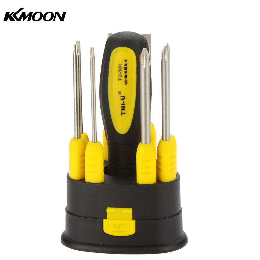 TU 901 9 in 1 Precision Screwdriver Set Flathead Phillips Torx Screwdriver Set Repair Tool Kit destornillador tornavida seti