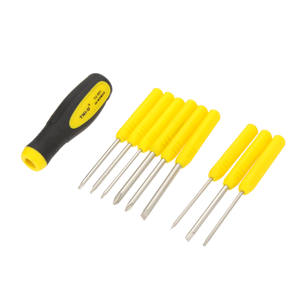 TU 901 9 in 1 Precision Screwdriver Set Flathead Phillips Torx Screwdriver Set Repair Tool Kit destornillador tornavida seti