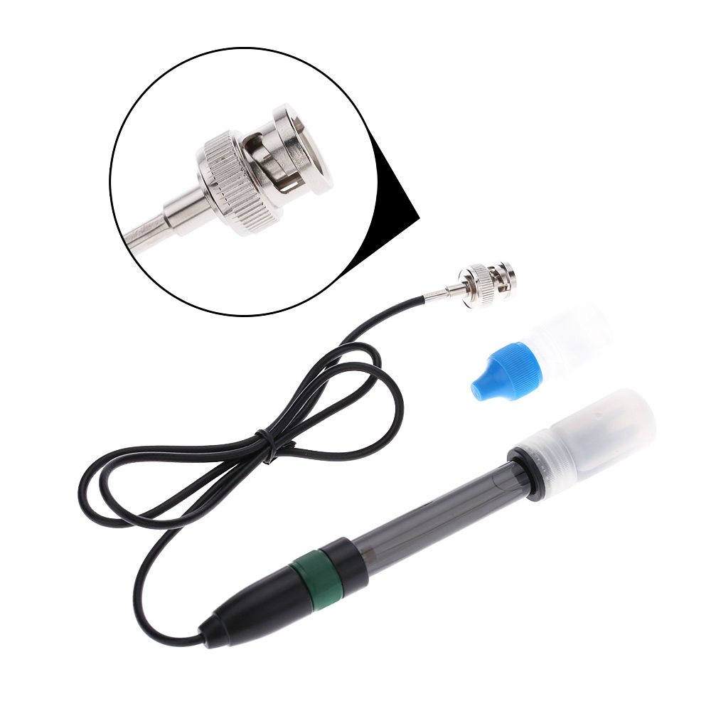 Mini Professional ph meter Laboratory Electrode Aquarium Hydroponic Laboratory pH Electrode Probe BNC Controller Meter Connector