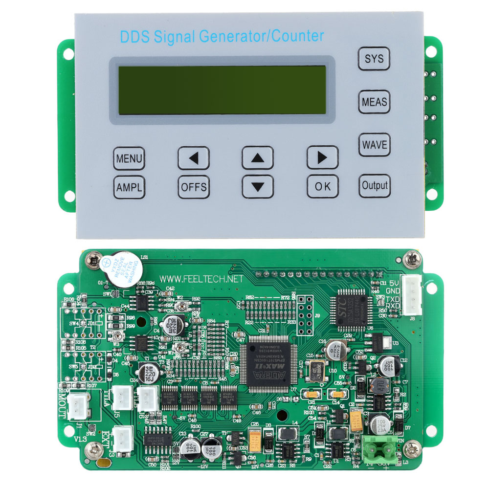 5MHZ DDS Function Signal Generator Frequency Counter Synchronized TTL Impulse Signal Output Square Wave Frequency Sweep Panel