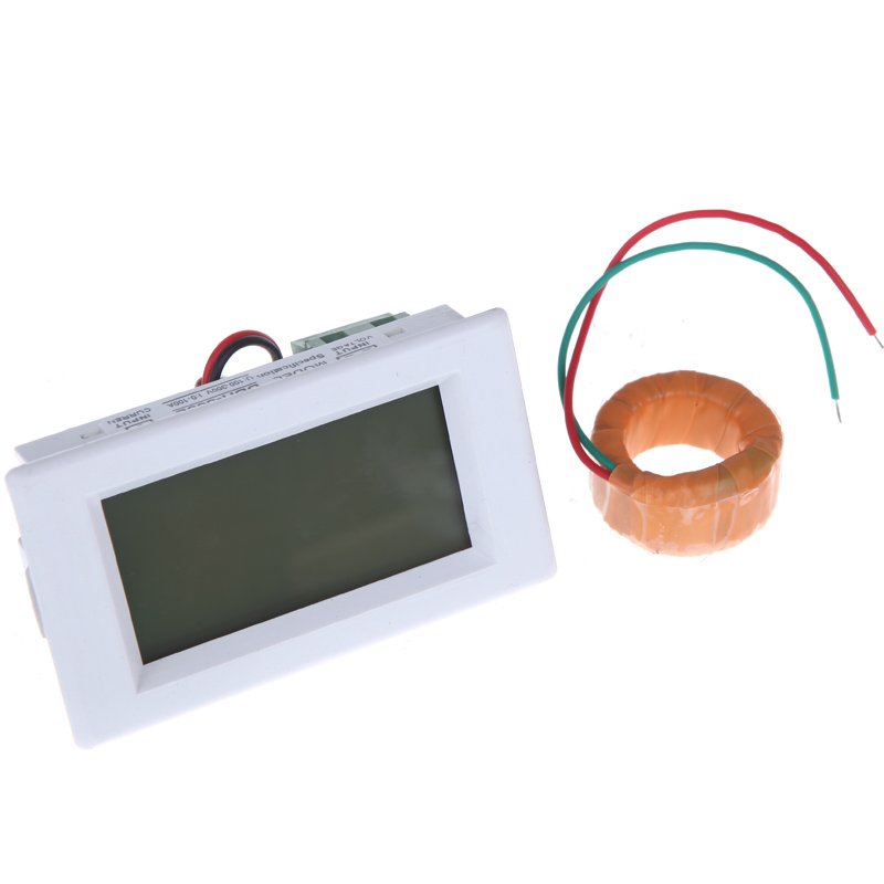 AC80 300V 0 100A Digital LCD Dual Display Voltage Meter Ammeter Voltmeter with Current Transformer