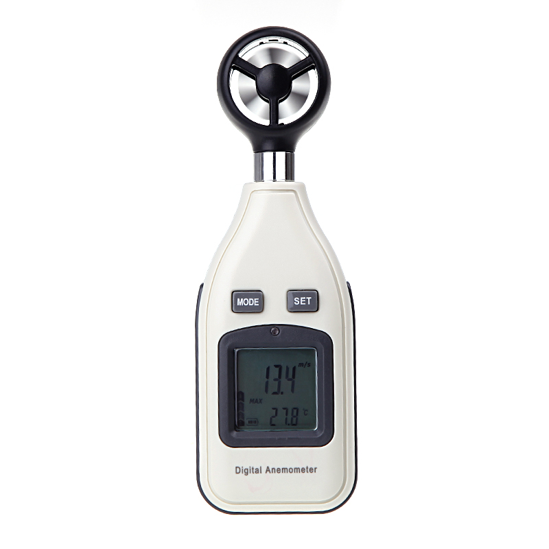 Digital Air Velocity Temperature Anemometer Wind Speed Meter Thermometer LCD Tachometer Motor air velocity measurement