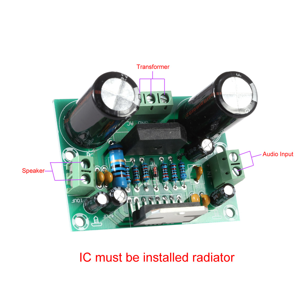 Quality Sounds Digital Audio Power Amplifier Board Music Mould TDA7293 Mono Single Channel AC 12 32V 100W 2016 New Arrival