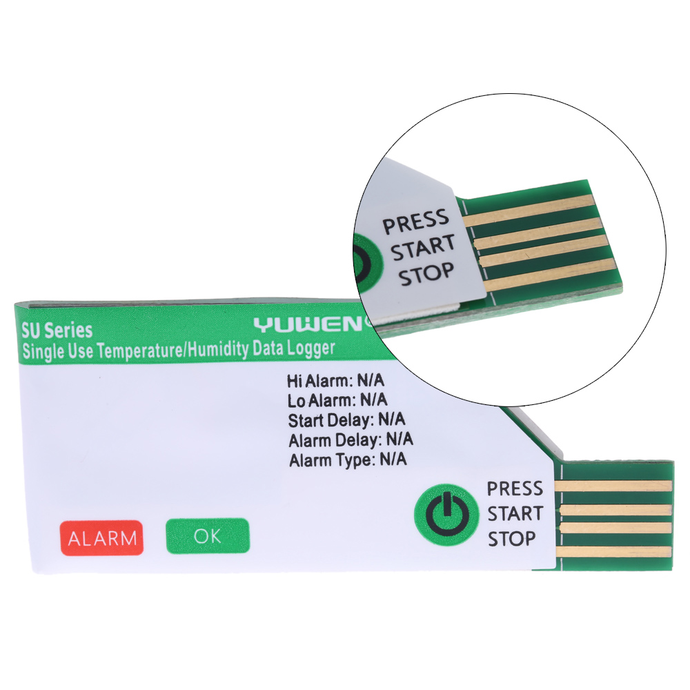 30 Days Disposable Single Use Thermometer Mini USB termometroTemperature Data Logger Recorder Cold Chain Thermometer
