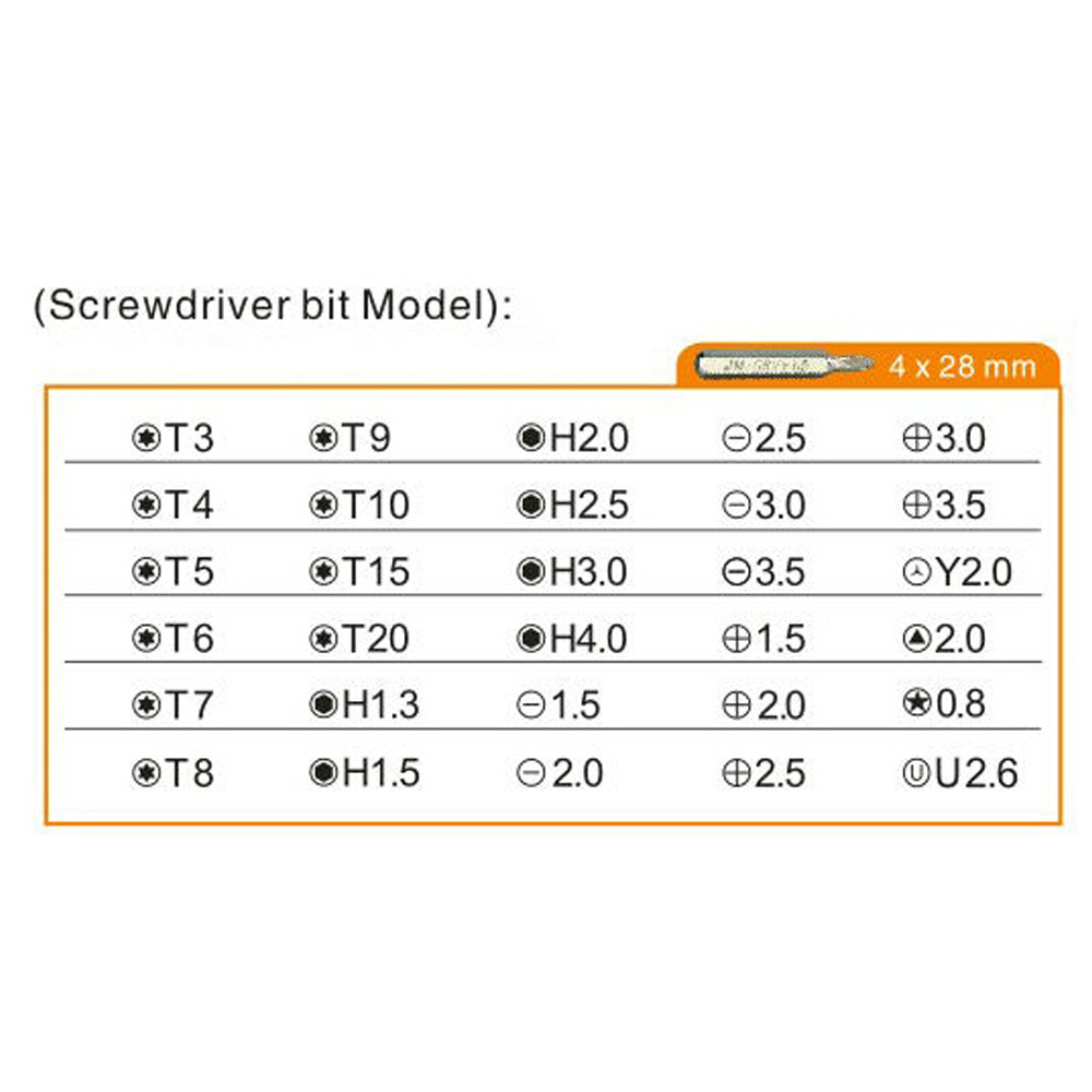 33 in 1 Interchangeable Precision Screwdriver Set Magnetic Screwdriver Kit multiTool for Laptops Mobile Devices Wristwatches