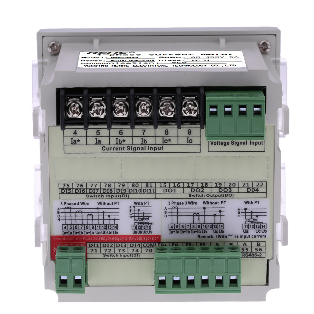 Embedded Multi purpose Power Meter LED Digital 3 Phase voltmeter ammeter AC Voltage Current Power Factor Frequency Measurement