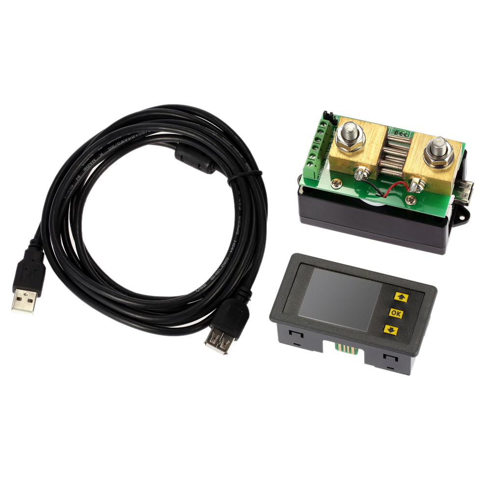 Digital Ammeter Voltmeter Coulomb Multi use Voltage Current Power Meter DC 0.01 400V 0.1 300A Digital Bi directional Counter