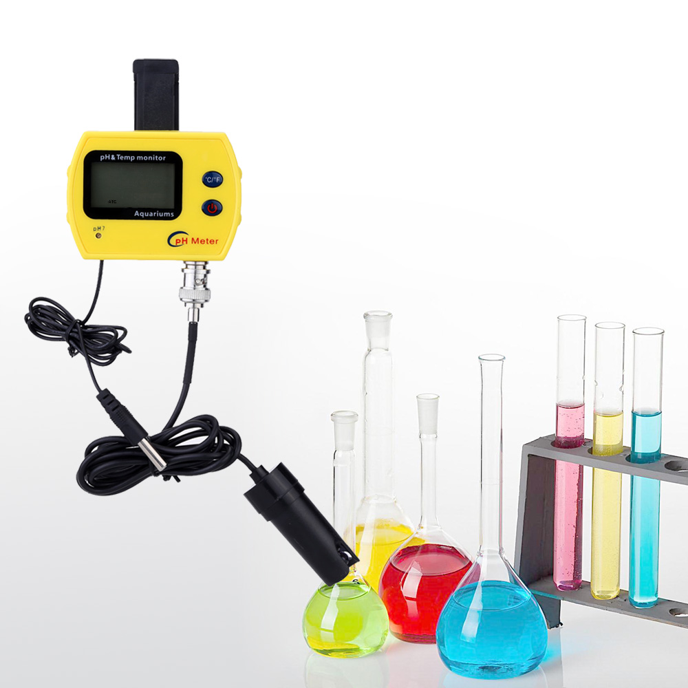High Precision pH TEMP Meter Professional Online pH Meter for Aquarium Portable Acidimeter Fine Drinking Water Quality Analyzer