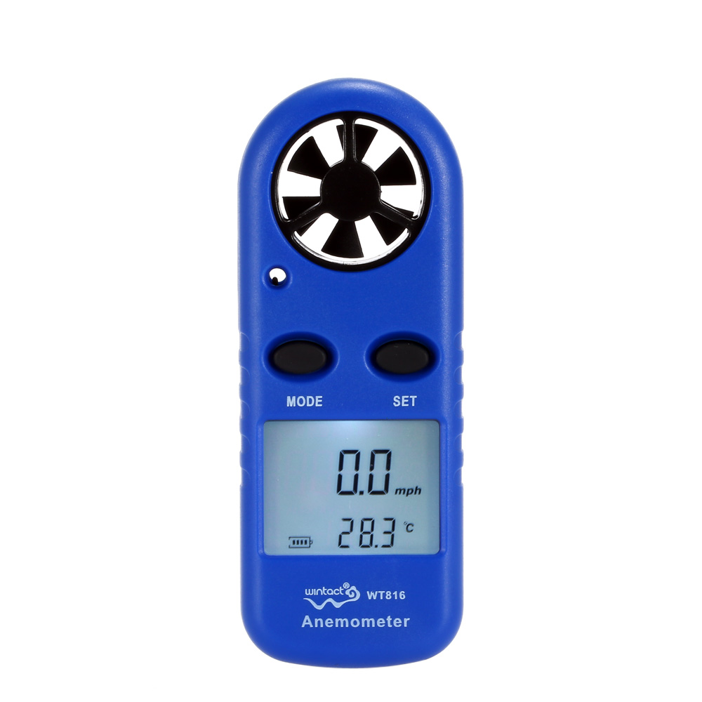 LCD Mini Anemometer Multifunctional rpm tachometer Wind Speed Air Velocity Temperature meter Measurement Beaufort Scale Display