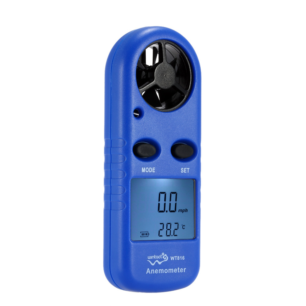 LCD Mini Anemometer Multifunctional rpm tachometer Wind Speed Air Velocity Temperature meter Measurement Beaufort Scale Display