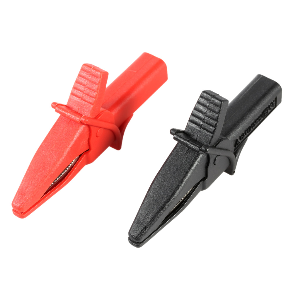 Hantek HT18A Oscilloscope Accessory Crocodile Clip Fitting of DSO3064 2pcs Large Dolphin Gator Clip for Oscilloscope Red + Black