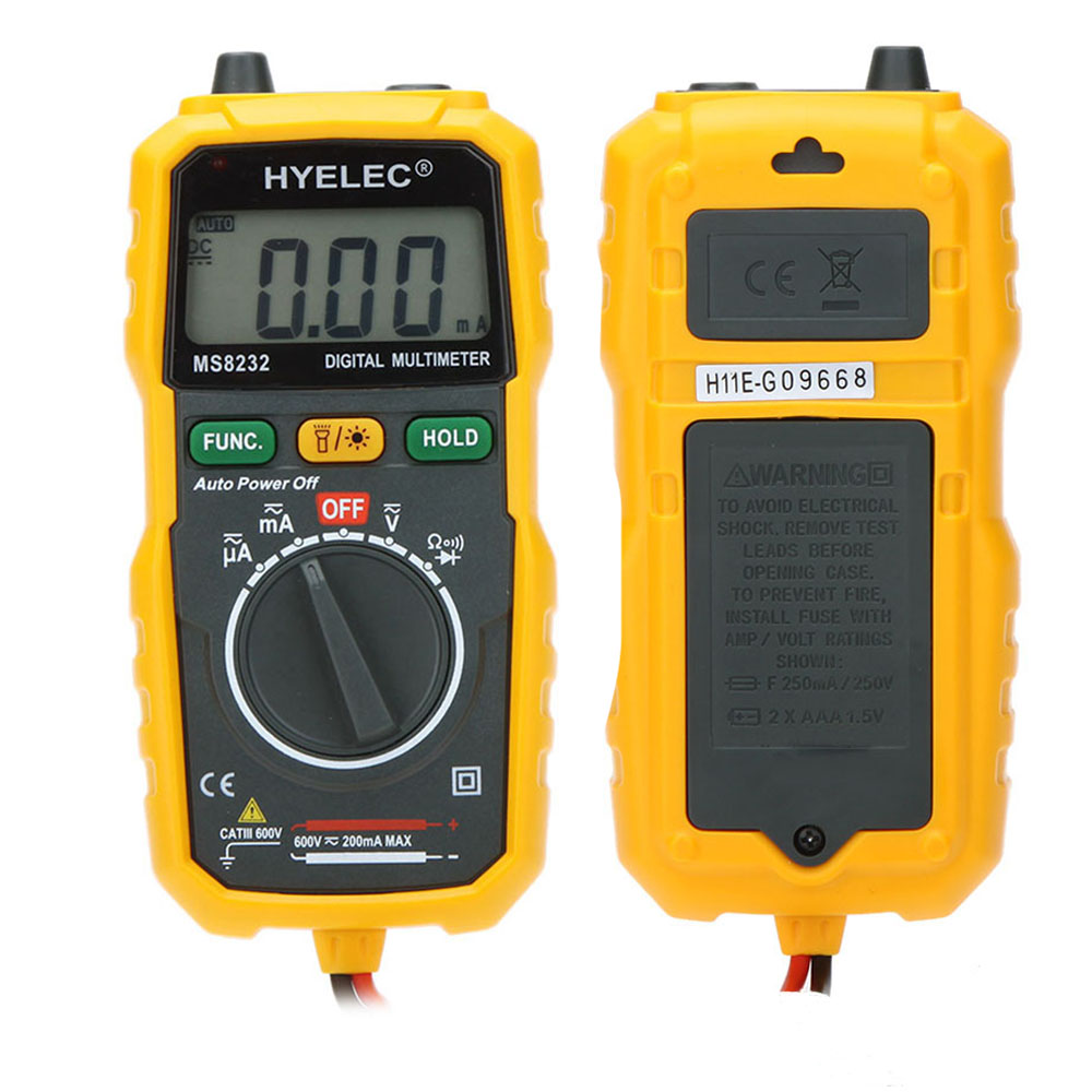 LCD Diaplay Digital Multimeter AC DC Voltage Meter Current Tongs Resistance Diode Diagnostic tool High Precision Low Consumption