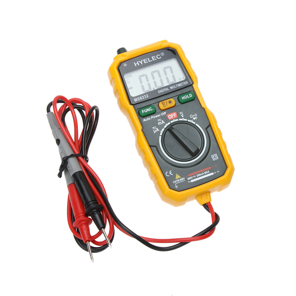 LCD Diaplay Digital Multimeter AC DC Voltage Meter Current Tongs Resistance Diode Diagnostic tool High Precision Low Consumption