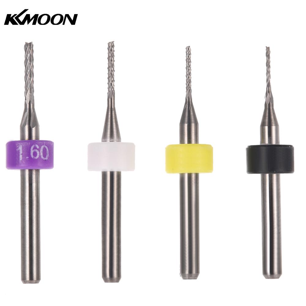 4x10pcs Drill Bit PCB Milling Cutters Tungsten Steel Engraving Tools Drill Bits Set 0.8mm 1.0mm 1.2mm 1.6mm Milling Cutters