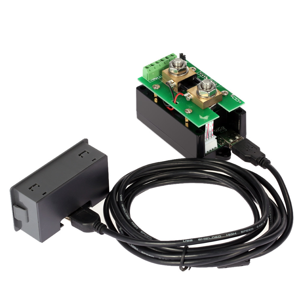 Digital Wireless Ammeter Voltmeter Wireless Bi directional Voltage Current Tester Power Meter Coulomb Counter DC 0.01 120V