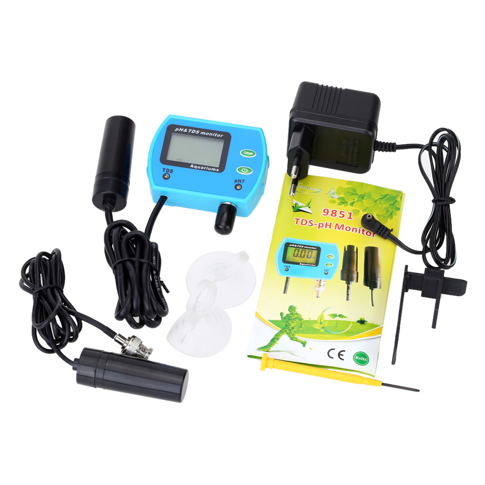 2 in 1 Water Quality Tester Multi parameter Water Quality Monitor Aquarium pH TDS Meter Multiparameter Water Quality Analyzer