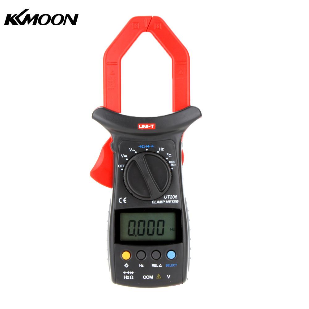 Clamp Meter Multimeters Count Auto Range DMM Digital Clamp Multimeters W Temperature Test UNI T UT206 3999