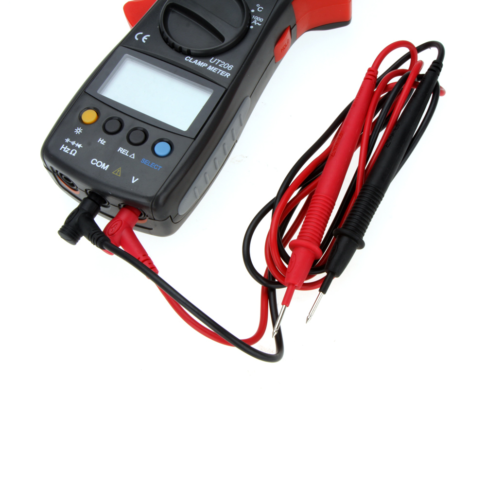 Clamp Meter Multimeters Count Auto Range DMM Digital Clamp Multimeters W Temperature Test UNI T UT206 3999