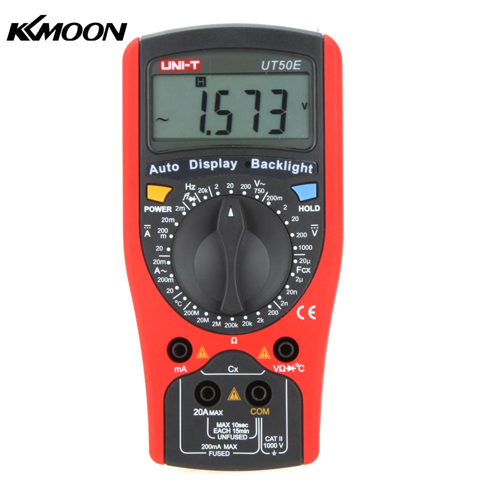 Accurate 19999 Count Modern DMM Digital Multimeters w Frequency Temperature Test Ammeter Multitester Multimetro UNI T UT50E