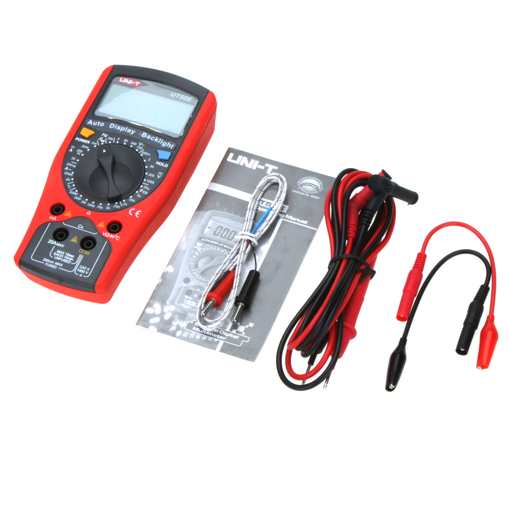 Accurate 19999 Count Modern DMM Digital Multimeters w Frequency Temperature Test Ammeter Multitester Multimetro UNI T UT50E