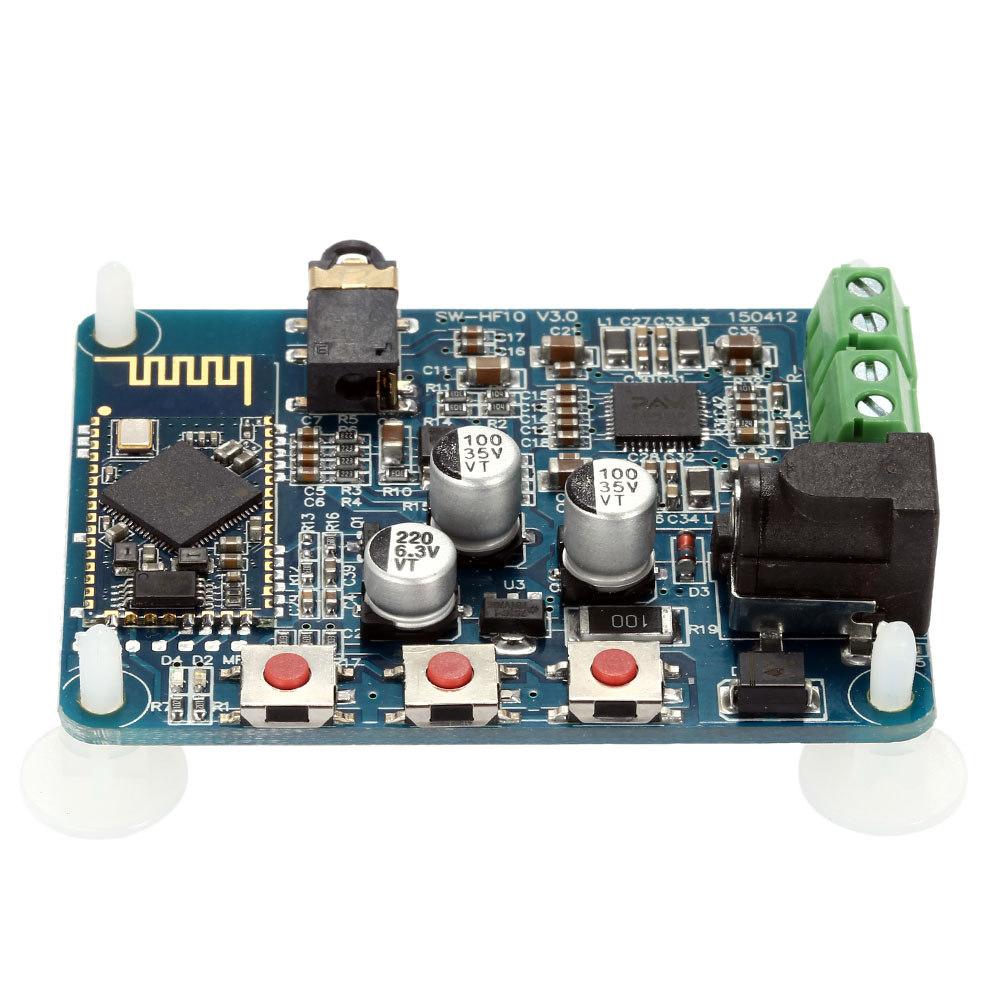 2016 Quality Sound Power Amplifier Board Wireless Bluetooth 4.0 Audio Receiver Board Stereo Digital Amplifier Module 2x10W