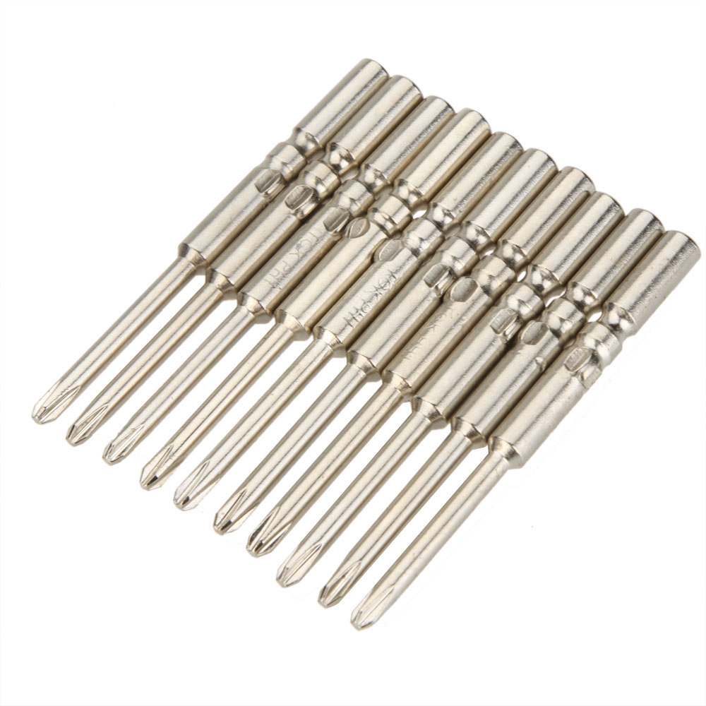 10PCS Screwdriver Bits Set for Electric Screwdriver Phillips Screwdriver Bits Repair Hand Tools Screwdriver Bits S2 alloy steel