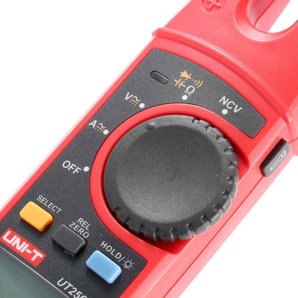 UNI T UT256B True RMS Clamp Meter Digital Fork Meter Multimeter AC DC Volotage Current Resistance Capacitance NCV Test Backlight