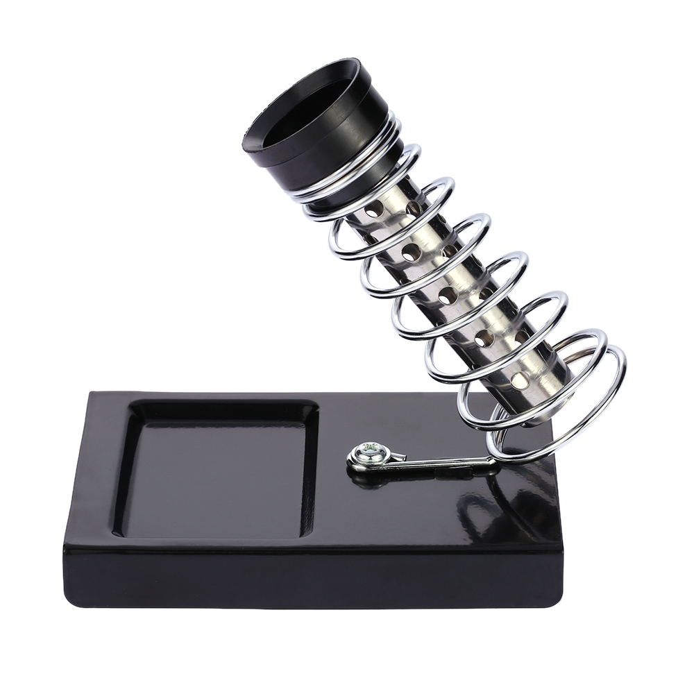 High Quality Solder Station With Iron Stand Square Soldering Iron Stand Holder Metal Base Welding Soldering Repair Tools