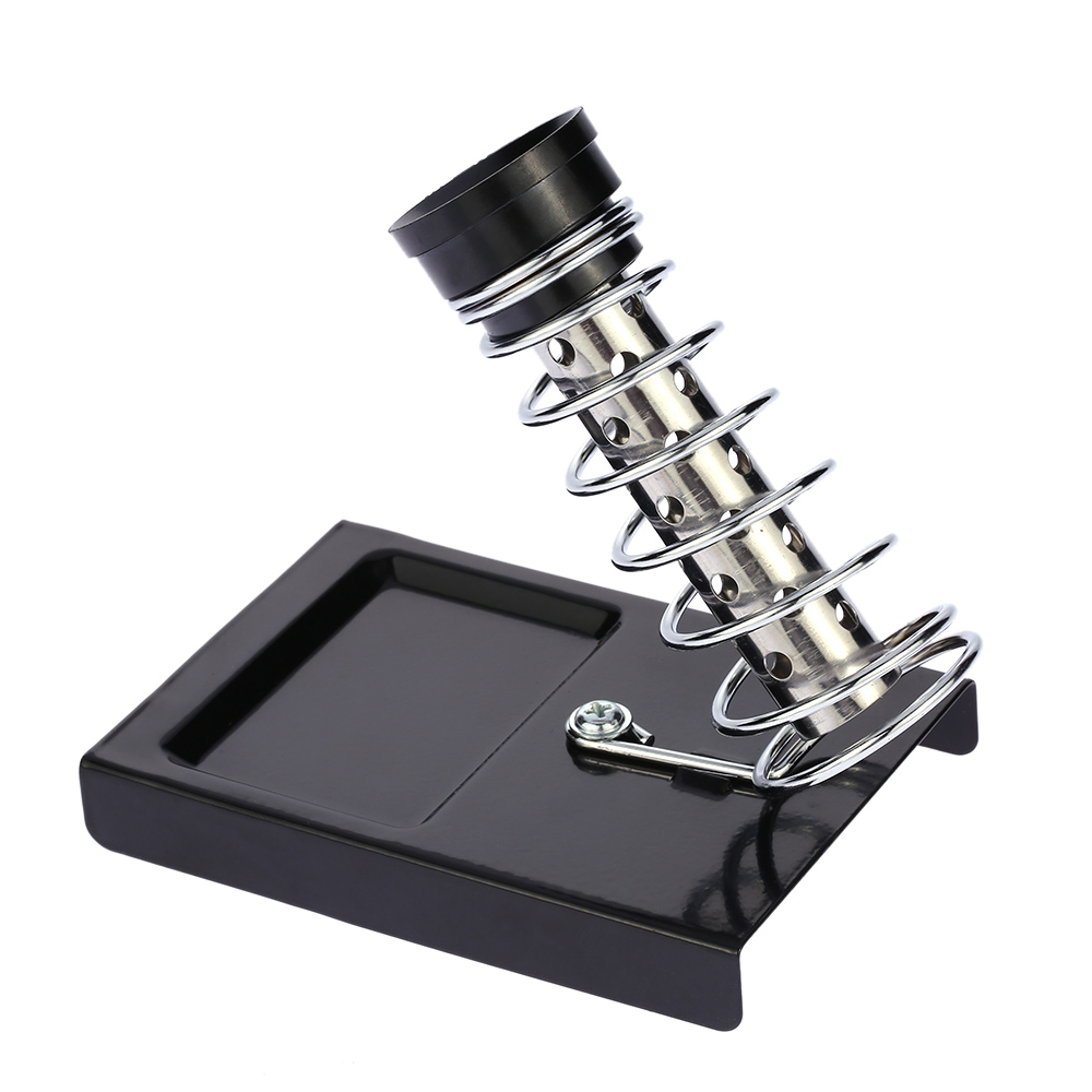 High Quality Solder Station With Iron Stand Square Soldering Iron Stand Holder Metal Base Welding Soldering Repair Tools