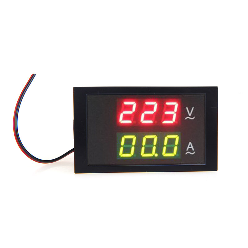 Digital LED Voltmeter Ammeter Voltage Meter with Current Transformer AC80 300V 0 100.0A Dual Display Electronic Diagnostic tool