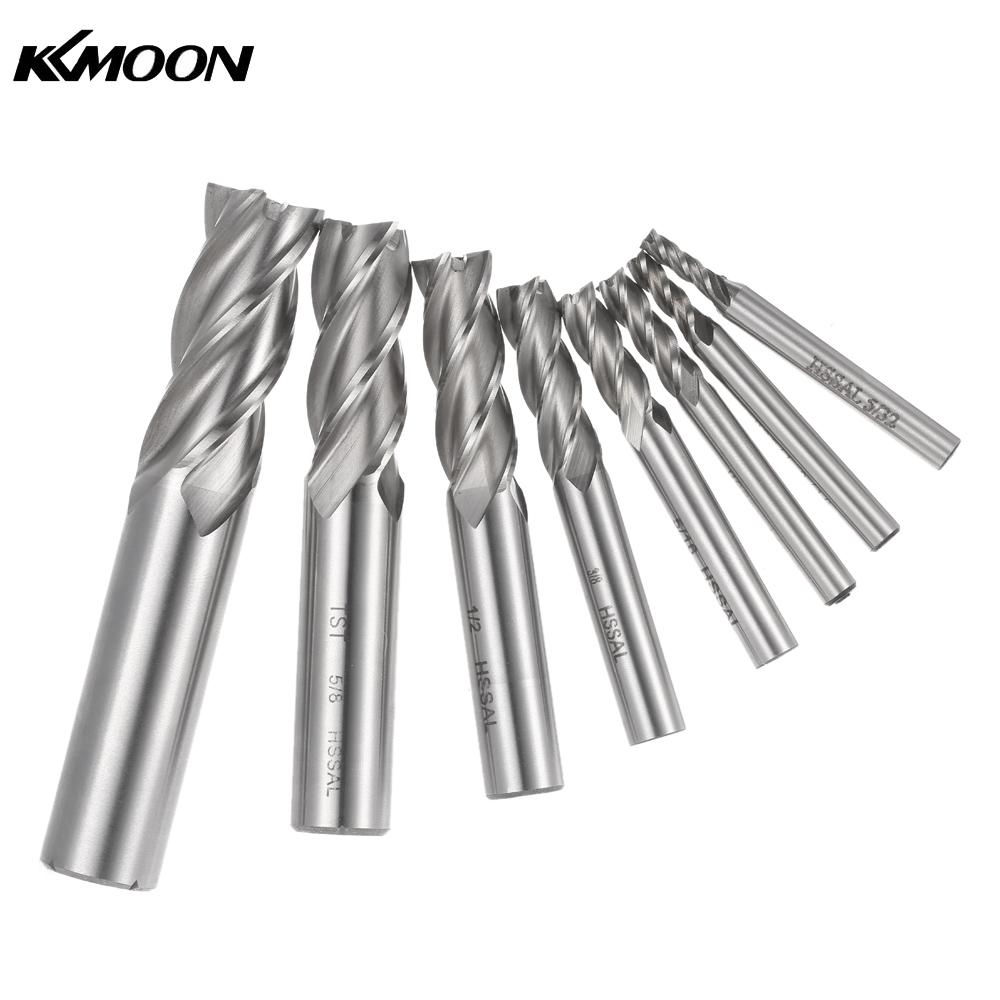 8pcs Drill Bit Milling Cutter End Mill Drill Bits Cutting Tool for Stainless Steel drill 1 4 3 16 5 32 5 16 3 8 1 2 5 8 3 4 inch