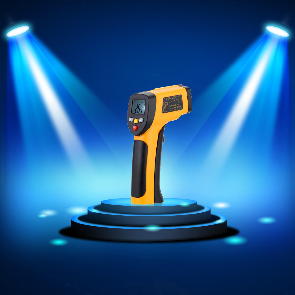 High Precision Non contact IR Digital Infrared Thermometer Temperature Tester Pyrometer Range 55C~450C( 58~842F)
