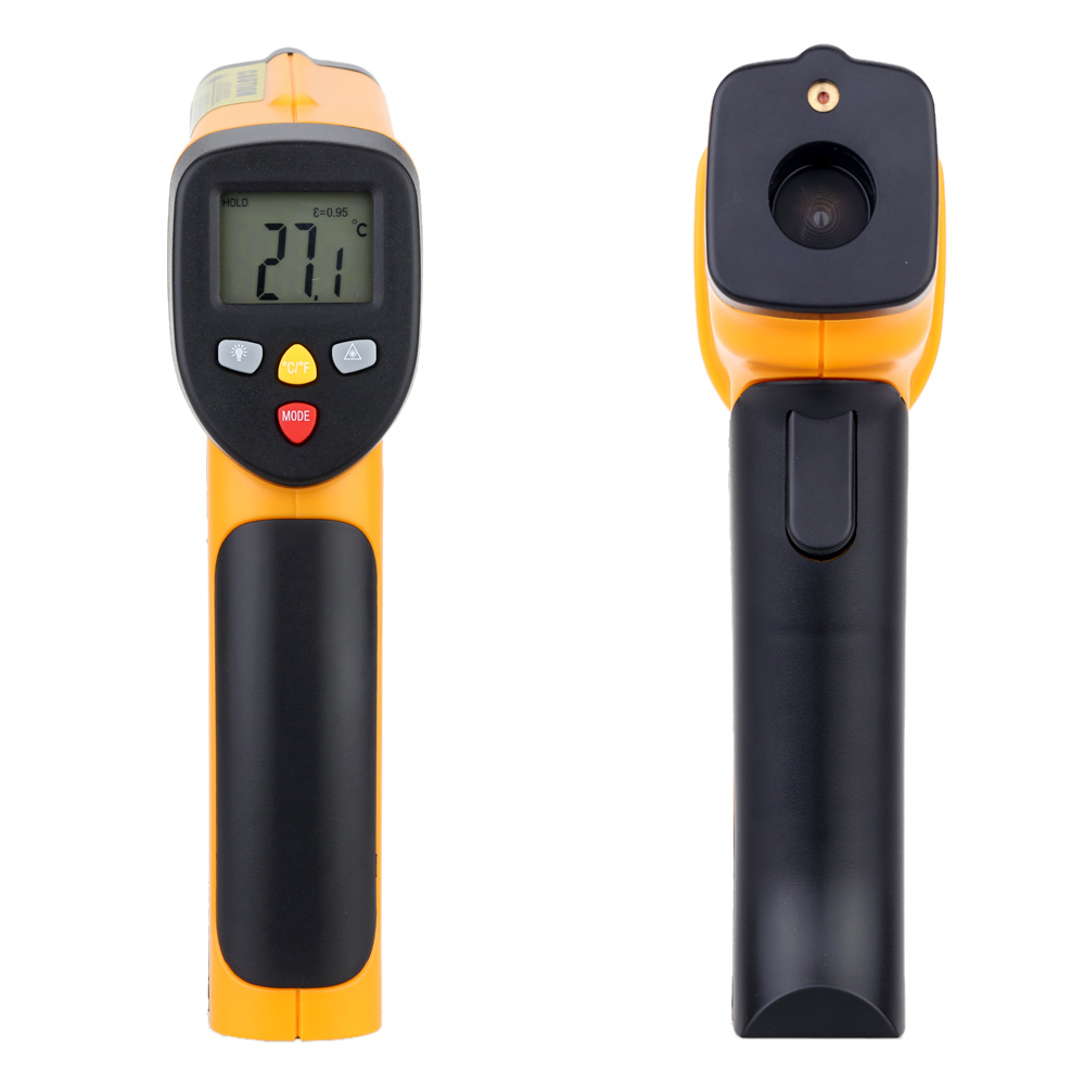 High Precision Non contact IR Digital Infrared Thermometer Temperature Tester Pyrometer Range 55C~450C( 58~842F)