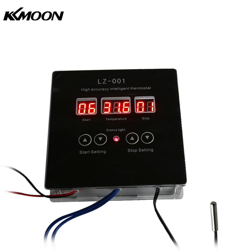 Digital Thermostat Temperature Controller DC12V Intelligent DIY Kit Temperature Controller Heating Cooling Control 9C~99C