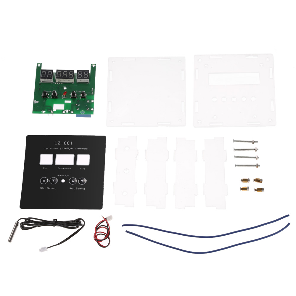 Digital Thermostat Temperature Controller 9C~99C AC110 220V Intelligent DIY Kit Temperature Controller Heating Cooling Control