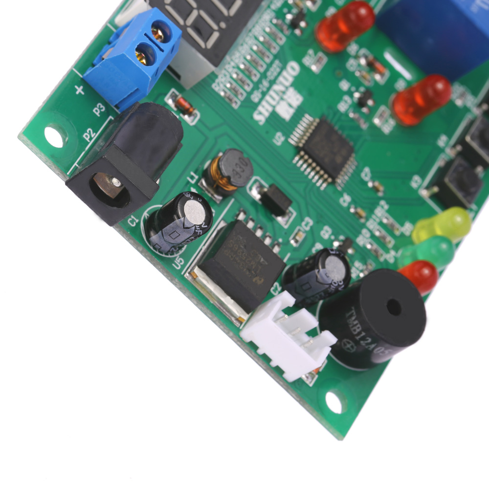 DC 5V~24V Digital Intelligent Temperature Humidity Controller Control Board Module Relay with LED Indicator Alarm Function