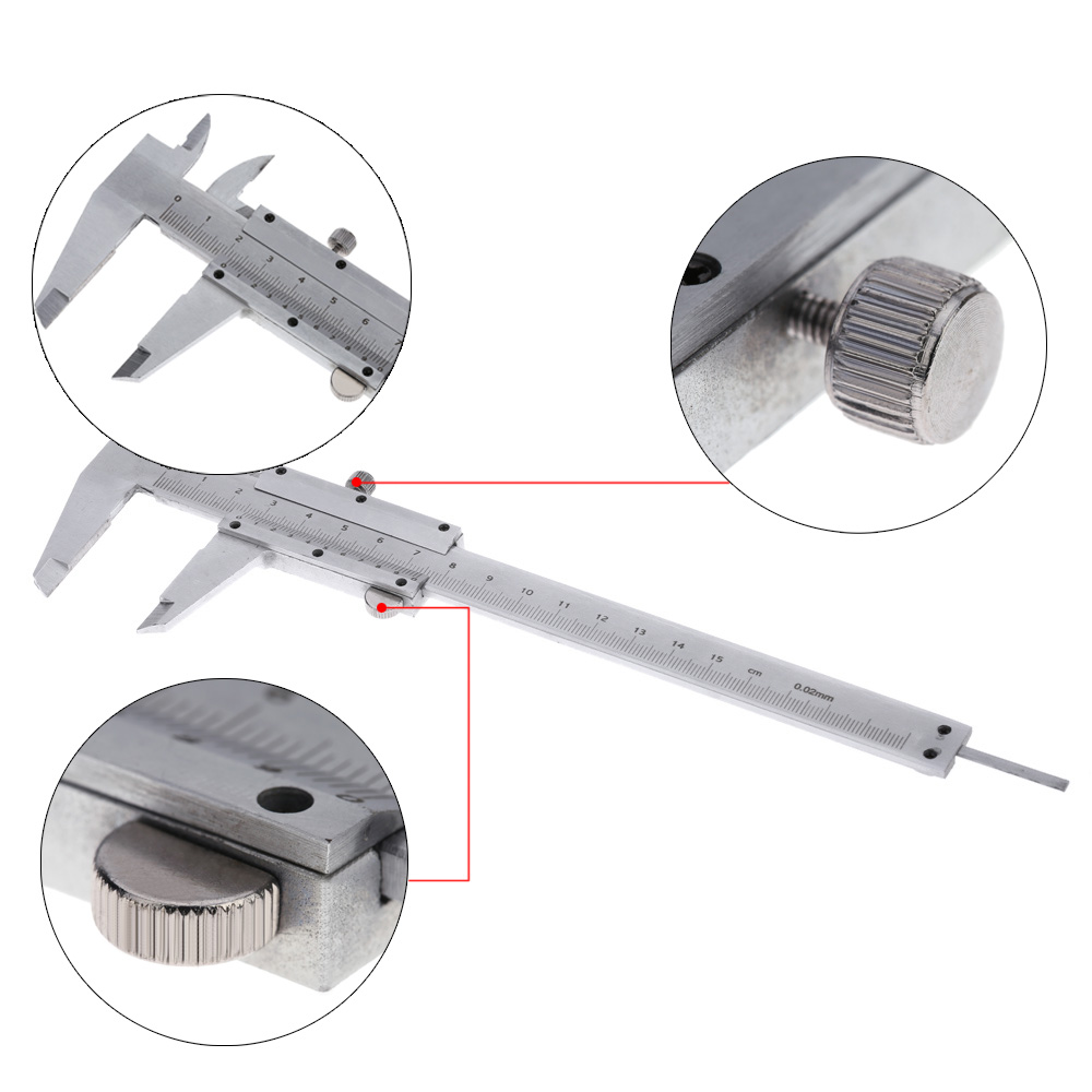 Carbon Steel Vernier Caliper Scales 150mm diameter depth diagnostic tool Show Callipers feeler gauge paquimetro Measuring Tool