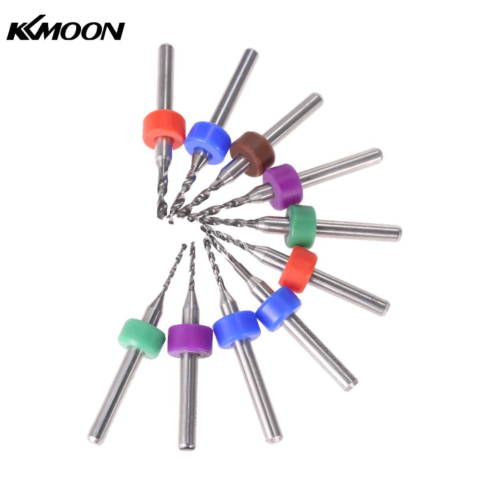 10pcs drill bit set Tungsten Carbide Micro drill bit Set Engraving Tools for PCB hand drill tools 1.0 1.9mm