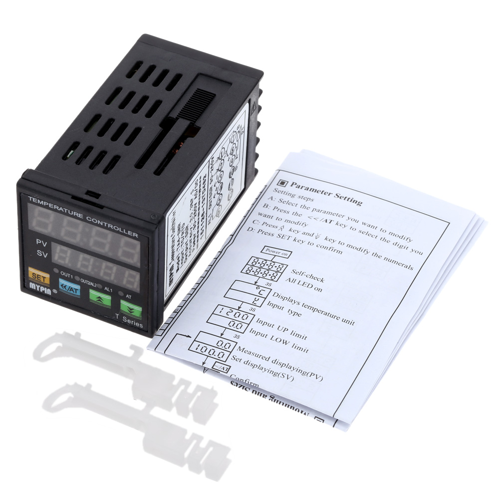 Digital LED PID Temperature Controller Thermal Regulator Dual LED Display Thermocouple Diagnostic tool SNR 1 Alarm Relay Output