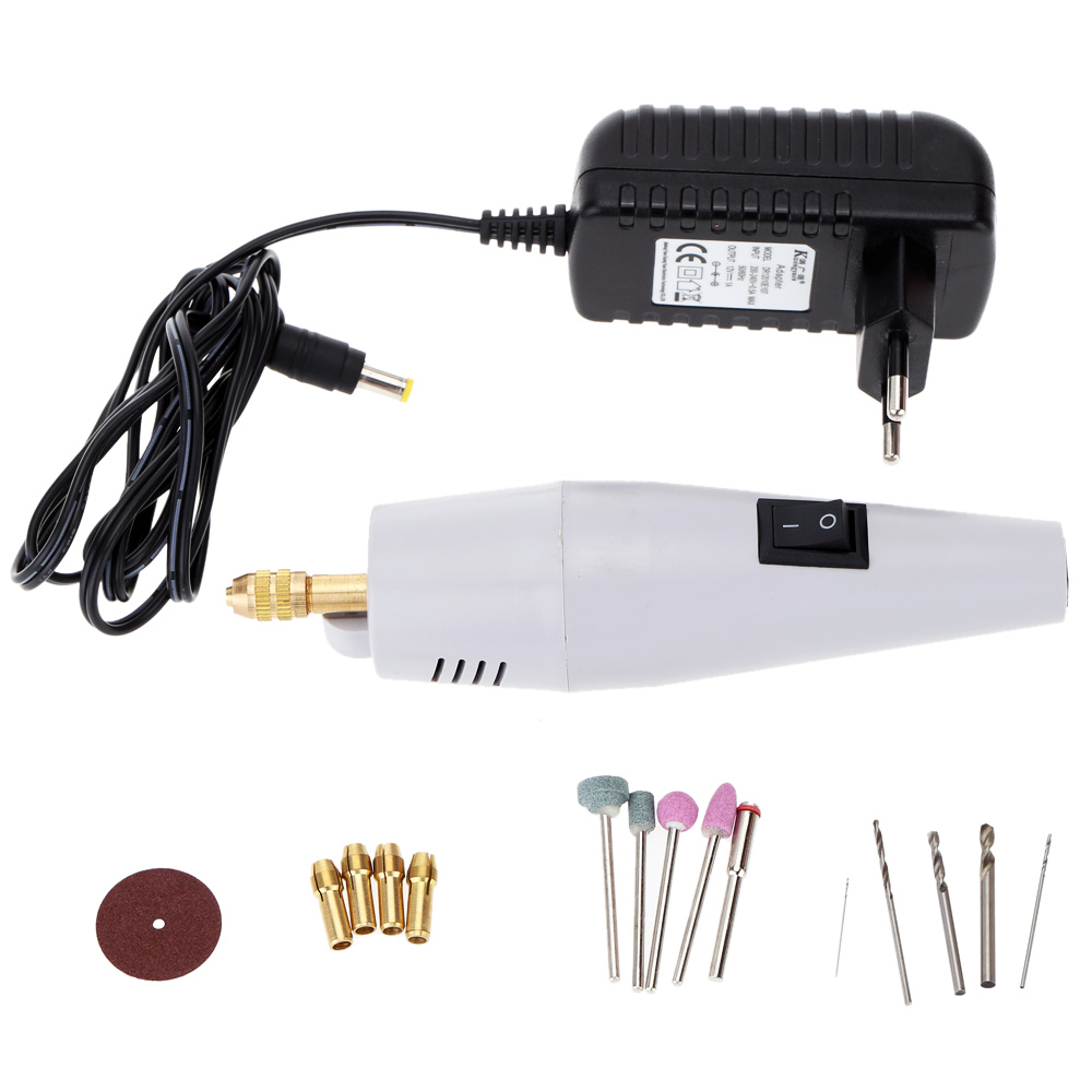 Professional 100 240V Electric Drill Set Grinding Tool Grinder Dremel Tools Bead Jade Engraving Kit+15 pcs Dremel Accessories