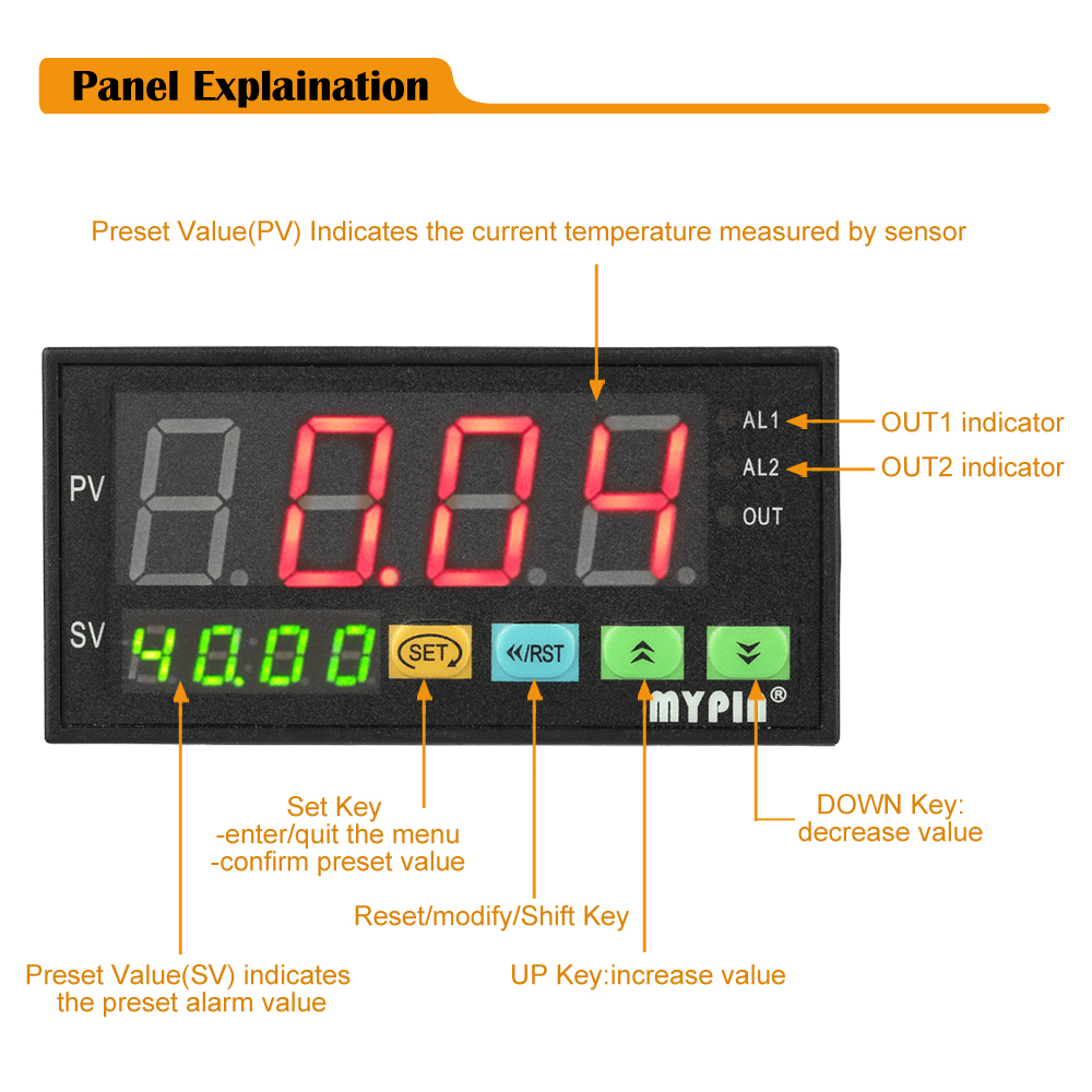 Digital Sensor Meter Multi functional Intelligent Pressure Transmitters LED Display 0 75mV 4 20mA 0 10V 2 Relay Alarm Output