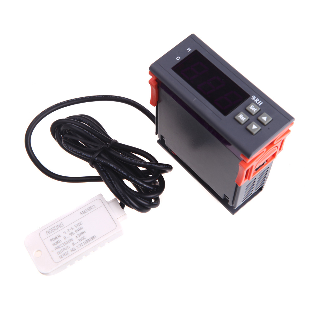 10A 110V Mini Digital Air Humidity Controller fine hygrometer thermometer thermostat weather station diagnostic tool with Sensor