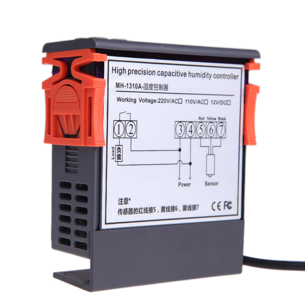 10A 110V Mini Digital Air Humidity Controller fine hygrometer thermometer thermostat weather station diagnostic tool with Sensor