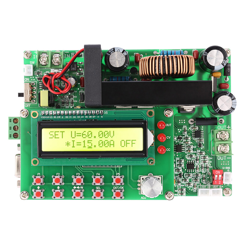 Digital DC DC Converter Adjustable Step down Power Supply Module 900W Programmable CC CV LCD Display TTL 15 80V to 0 60V 15A